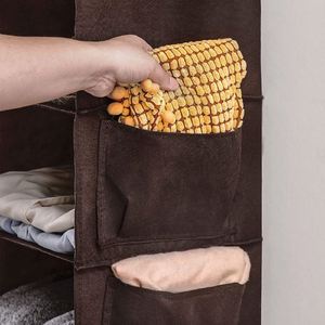 Trend Design Colorful Large Capacity 6-Layer Foldable Modern Hanging <b>Shoes</b> & Clothes Storage Organizer Side Pockets for Wardrobe - Product Image 4