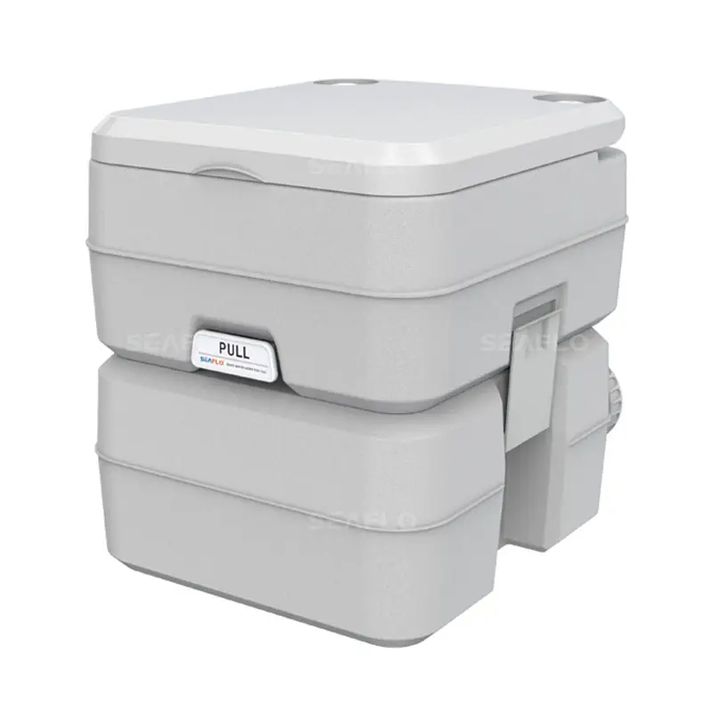 Портативный туалет взрослых Портативный туалет кабина портативный SEAFLO 10L 20L Белый дом на колесах для автофургонов, санитарно сиденье производители