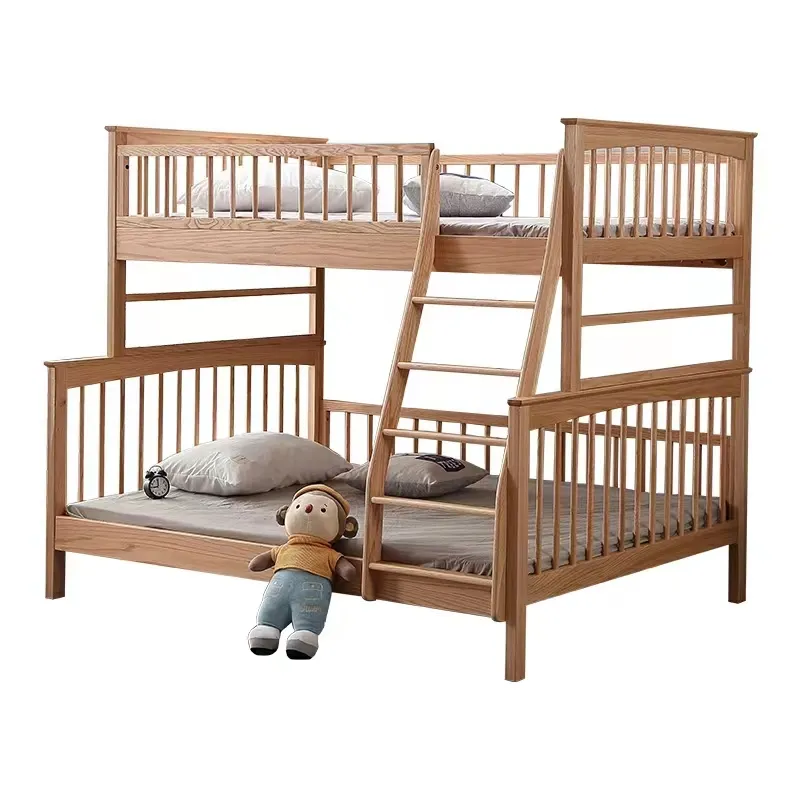 Litera de madera para dormitorio de niños, muebles de dormitorio, precio de fábrica