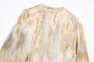 Ingrosso Primavera 2026 Nuova Collezione Abbigliamento Donna Stile Europeo e Americano Camicie Tie-Dye Asimmetriche Pantaloni Dritti a Vita Alta Set Donna - Product Image 4