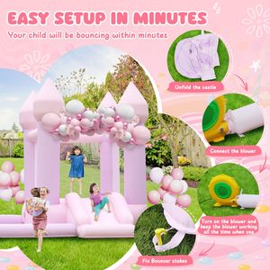 <span class=keywords><strong>Castillo</strong></span> Inflable para Interiores y Exteriores, Mini Brincolín para Niños Pequeños, Fácil <span class=keywords><strong>de</strong></span> Instalar con Soplador, para Fiestas <span class=keywords><strong>de</strong></span> Cumpleaños, OEM, ODM, RTS - Product Image 6