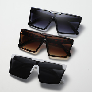 Gafas de Sol Cuadradas Extra Grandes de Moda Lmamba para Mujer, Gafas de Sol de una Pieza Personalizadas de Marca, Gafas de Sol Modernas 2022 - Product Image 4