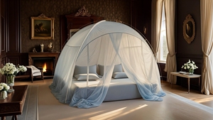 Tienda de campaña portátil y plegable con <span class=keywords><strong>mosquitera</strong></span> emergente para adultos y bebés, uso doméstico con dosel inferior antimordedura para cama para viajes - Product Image 6