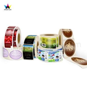 Autocollant adhésif brillant en papier synthétique PVC personnalisé Crown Win avec lamination mate, estampage à chaud en feuille d'or UV - Product Image 3