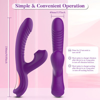 Kaninchen-Vibrator für Klitoris- und G-Punkt-Stimulation Erotikspielzeug für Frauen & Paare Vibrierender Fingermassager mit 10 Vibrationsmodi