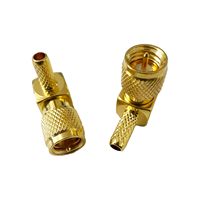 L'usine accepte le connecteur coaxial RF M5-C-JW1.5 personnalisé connecteur M5 à angle mâle pour câble RG179 RG316 RG174