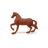 Nueva Memoria USB con Forma de Caballo de Dibujos Animados en PVC, 8GB 16GB 32GB, Unidad Flash 2.0, Pendrive Personalizado, Memorias USB