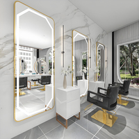 Grand Miroir Intégral Incassable à LED avec Interrupteur Tactile, Fournisseur d'Usine, Miroir Encadré Antidéflagrant en Verre Trempé