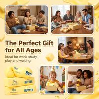 Bâton de beurre géant de 10 pouces - 14 oz, à récupération lente, jouet anti-stress et anti-anxiété, cadeau de fête