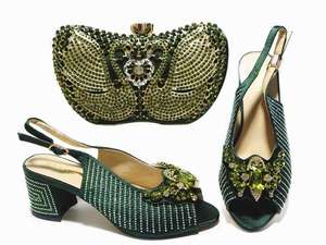 AB5859 Nouveau design bas guérir Extérieur chaussures et sac ensemble multicolores pour femmes - Product Image 3