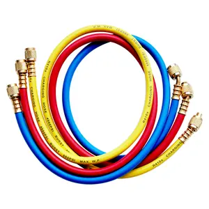 New Hengsen Ssg-336A Refrigeration Fittings Charging Hose With Ball Valve Refrigerant Charging Hoses