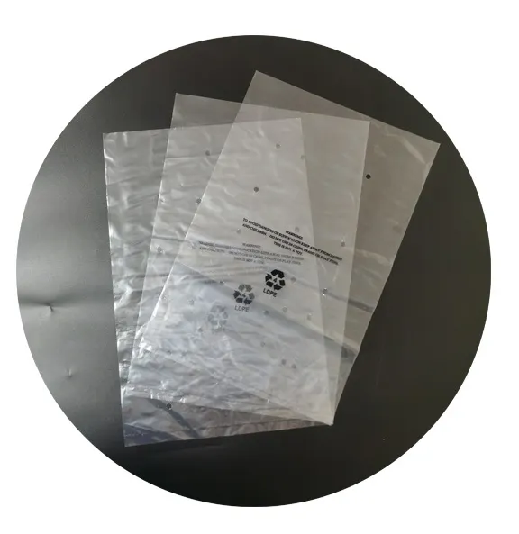 ポリエチレンボトムシールバッグフラットトップオープンバッグオーバーラップビニール袋衣類包装用