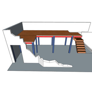 Lager Dachboden Loft Mezzanine Boden Stoff Roll Racks Stationari Luft arbeitsbühne für Racking Rack Regal Regale Lift - Product Image 1