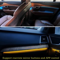 Bande lumineuse LED d'ambiance pour Volvo XC90, éclairage de porte, 64 couleurs, éclairage intérieur, pièces automobiles