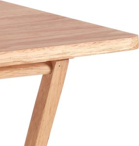 Mesa Plegable Moderna de Madera Maciza para TV con Bandeja para Comida y Estante de Almacenamiento, Natural, Paquete de 4, para Uso en Cocina y Sala de Estar - Product Image 3