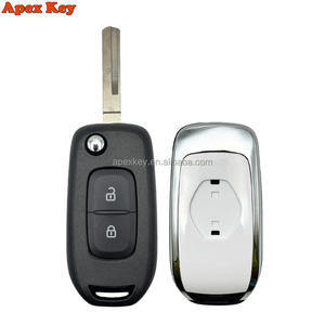 Carcasa de llave remota plegable con 2 botones HU56R para Renault Megane 3, Dacia Duster, Kadjar, Captur, Symbol, FCC ID: CWTWB1G767 - Product Image 1