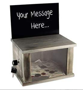 Joyero de madera de <span class=keywords><strong>pino</strong></span> macizo personalizado con cerradura de pizarra y llave, caja de madera temática para el hogar, modelo de madera maciza con grabado - Product Image 2