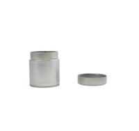 Vente en gros de bocaux métalliques scellés argentés 60*68mm Boîte de conserve vide pour thé café matcha en poudre pour emballage alimentaire