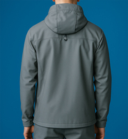 Veste réactive à l'eau, streetwear thermoréactif, bandes réfléchissantes personnalisées qui brillent dans le noir, à capuche, OEM, pour la course à pied, le cyclisme, l'impression sportive