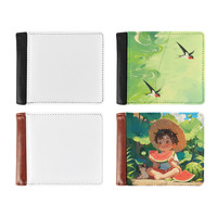 Carnet de voyage, agenda, portefeuille en cuir et toile, petit format, vierge, pour sublimation et impression par transfert thermique, DIY
