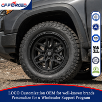 Jantes forgées sur mesure 17 18 20 pouces 6x139.7 Jantes forgées tout-terrain pour Chevy Silverado 1500 ZR2 Sierra Noir mat 4x4