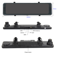 12 pouces miroir tableau de bord GPS 4G Wifi ADAS 1080p Dashcam voiture aide à la marche arrière avant arrière Mobile DVR Android Streaming