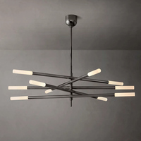 Lustre Sputnik Linéaire en Verre, Luminaire Moderne de Luxe pour Salle à Manger, Salon, Hôtel, Villa, Fabricant d'Éclairage pour Projets