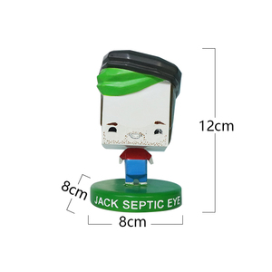 Gestalte Deinen Eigenen Kawaii Quadratischen Cartoon-<span class=keywords><strong>Joker</strong></span> Sprechende Wackelkopf-Figur Cartoon-<span class=keywords><strong>Statue</strong></span> - Product Image 4