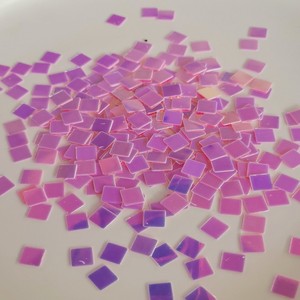 Paillettes Quadrate in PVC da 5mm, Glitter Sfuso per Slime, Coriandoli Olografici, Fiocchi di Glitter Quadrati - Product Image 4