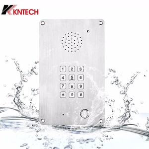 Téléphone VoIP pour salle blanche SIP2.0 IP55 étanche en acier inoxydable mains libres pour hôpital, couloir, chemin de fer, métro, tunnel - Product Image 1