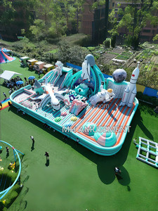 Thiết kế mới lớn trong nhà ngoài trời Inflatable vui vẻ Spaceman máy bay nhảy lâu đài Bouncer trượt thành phố công viên giải trí hấp dẫn - Product Image 2