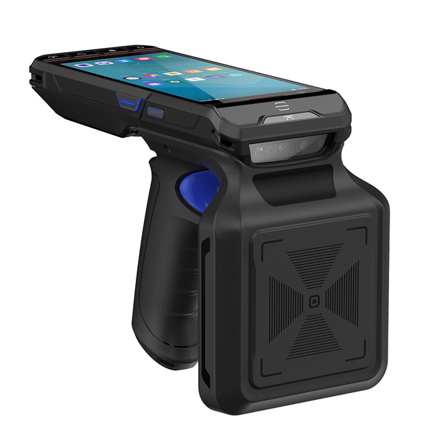 IP65 Waterproof Dustproof Barcode QRcode Hand Held Android RFID Reader and Writer Clothing Medical Smart NFC UHF Handheld Reader