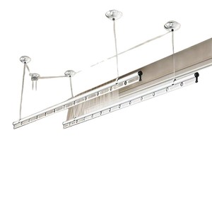Manual lifting clothes drying rack, two <b>poles</b> and three <b>poles</b> for clothes drying and quilt balcony clothes drying <b>pole</b> - Product Image 1