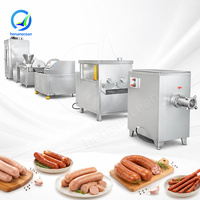 Ligne de production industrielle de saucisses OCEAN, machine complète de fabrication de saucisses allemandes, Embutidora Hydraulica