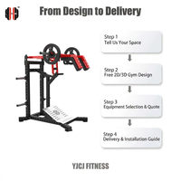Machine à Squat Hack à Charge Libre avec Plateforme Inclinée pour les Pieds, Construction en Acier Robuste, Équipement Commercial de Musculation des Jambes pour Salle de Sport