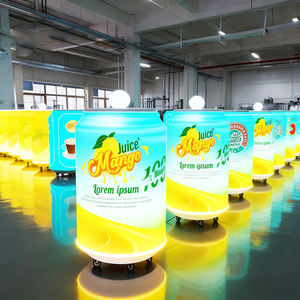 Écran LED personnalisé pour canettes de bière, panneau cylindrique flexible et incurvé, écran LED mobile de forme spéciale pour la publicité des boissons - Product Image 4