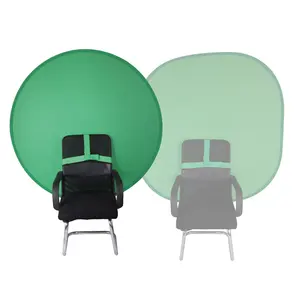 绿色屏幕椅子背景大镜头便携式网络摄像头背景ChromaKey绿色