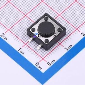 KH-12X12X4.5H-SMT Tactile Switch SMD,12x12mm Switch ( Switch Length: 12mm )( Switch Width: 12mm )( Switch Height: 4.5mm ) - Product Image 1