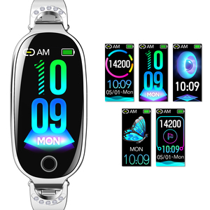 Orologio intelligente donna moda oem orologi da polso in metallo <span class=keywords><strong>1.1</strong></span> pollici frequenza cardiaca temperatura mestruale gestione F81 bracciale lusso - Product Image 5