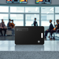 Traceur intelligent personnalisé avec logo, compatible Google Find My, anti-perte pour clés/cartes/bagages, écran OLED, chargement sans fil, batterie 6 mois