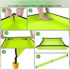 Coussin de siège pliable ultra-léger à double usage, tapis d'extérieur en polyester imperméable, transformable en plateau de rangement compact pour le camping et les pique-niques - Product Image 5