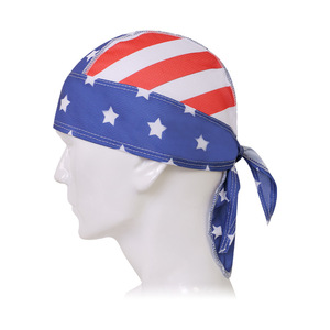 Bandana pour sports de plein air, imprimé drapeau américain, casquette respirante anti-humidité pour adultes cyclistes - Product Image 3