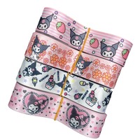 HT Personnalisé 2.5 cm Sublimation Thermique Sangle Haute Ténacité Échantillons de Motifs de Dessins Animés Gratuits pour la Maison Textile Bagages Accessoires