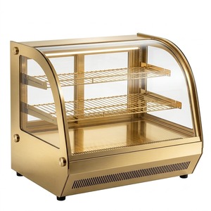 Vitrine Réfrigérée Commerciale Électrique de Comptoir pour Desserts, à Refroidissement par Air et Dégivrage Rapide, Qualité Supérieure, pour Présentation de Gâteaux en Café - Product Image 2