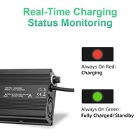 Chargeur de batterie électrique au lithium-ion/LiFePO4 C600 600W 71.4V avec protection OVP pour trottinette