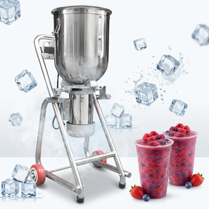 Nouvelle machine à glace pilée ultra-silencieuse 30L entièrement en acier inoxydable avec moteur en cuivre haute vitesse pour smoothies, milkshakes, fruits et légumes - Product Image 1