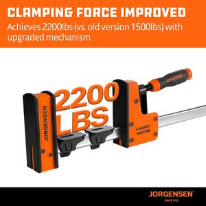 Parallel Bar <b>Clamp</b> Heavy-Duty for Woodworking Glue-Up 2200 Lbs Force, <b>Quick</b> <b>Release</b>, Spreader Function, 2-Pack - Product Image 4