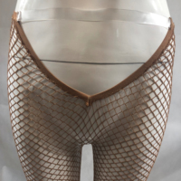 V Shape Fishnet Glitter Stockings, Carnival Tights