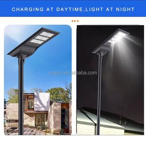 Lampadaire solaire LED tout-en-un en aluminium 60W 80W avec capteur, télécommande, étanche IP65, batterie LiFePO4 et garantie de 5 ans - Product Image 4