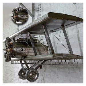 Décorations d'<span class=keywords><strong>avion</strong></span> en métal personnalisées, style steampunk, <span class=keywords><strong>avion</strong></span> <span class=keywords><strong>vintage</strong></span>, artisanat en métal, <span class=keywords><strong>décoration</strong></span> rustique grandeur nature pour bar, club - Product Image 1